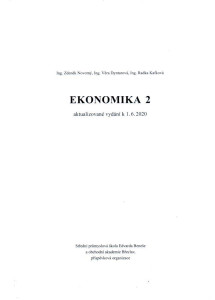 Ekonomika 2 aktualizované vydání k 1.6.2020