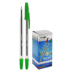 Pero kuličkové Classic, zelená náplň, zelená barva (č. 916)