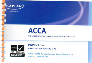 ACCA: Paper F3 INT Financial Accounting (FA) Pocket Notes