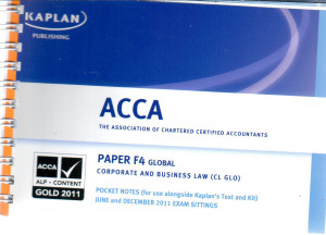 ACCA: Paper F4 Global; Corporate and Business Law (CL GLO) Pocket Notes