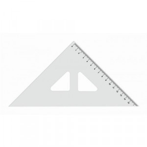 Pravítko trojuhelník s ryskou 16cm