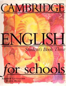 Cambridge English for Schools 3 Student's Book