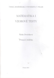 Matematika I : vzorové testy
