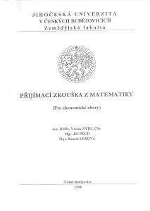 Přijímací zkouška z matematiky (pro ekonomické obory) (1998)